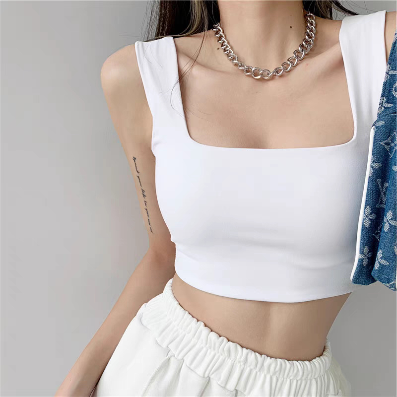 Áo Croptop Nữ Tay Dài (Trắng)