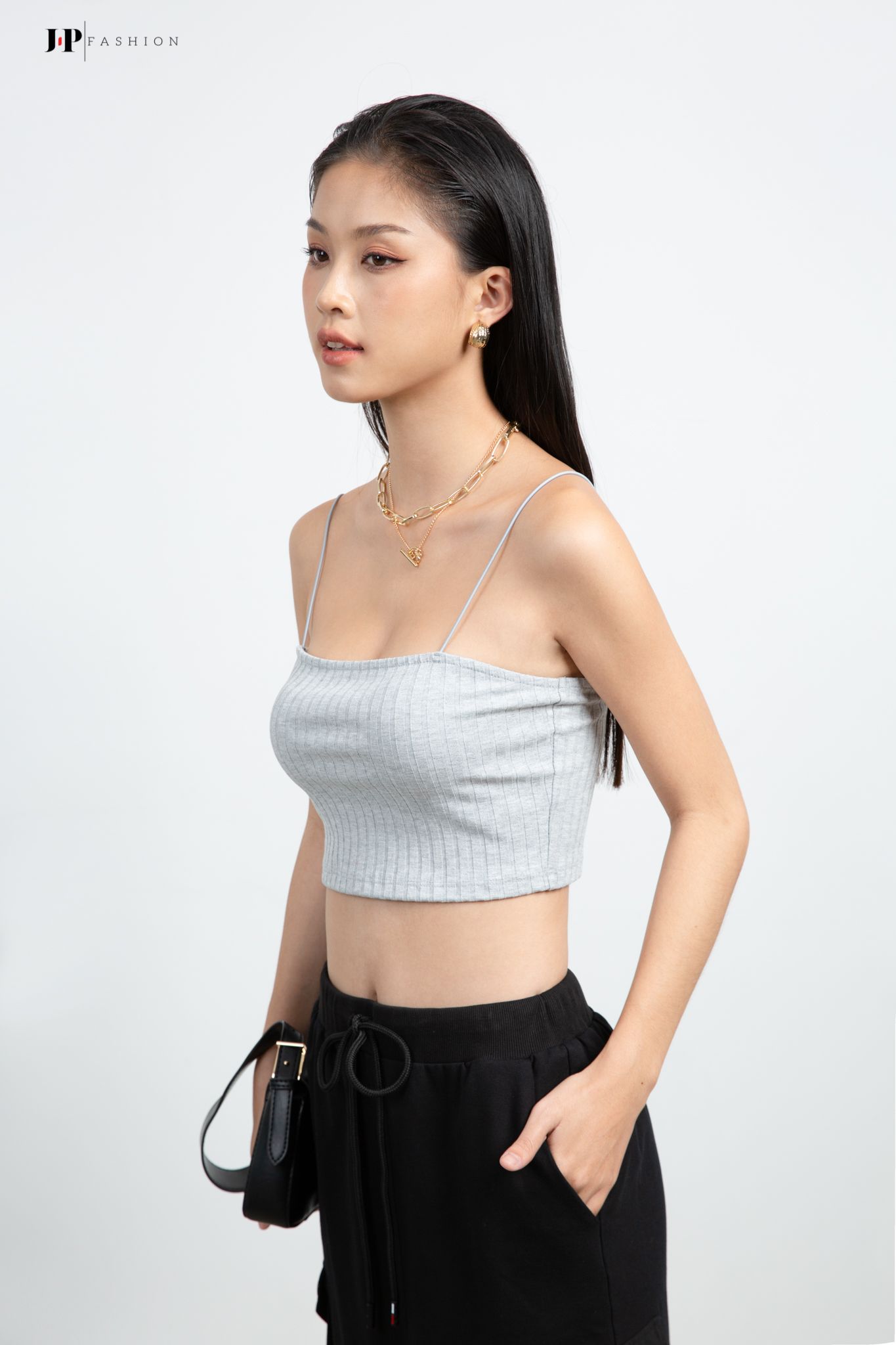 Áo Croptop Nữ Tay Dài (Trắng)