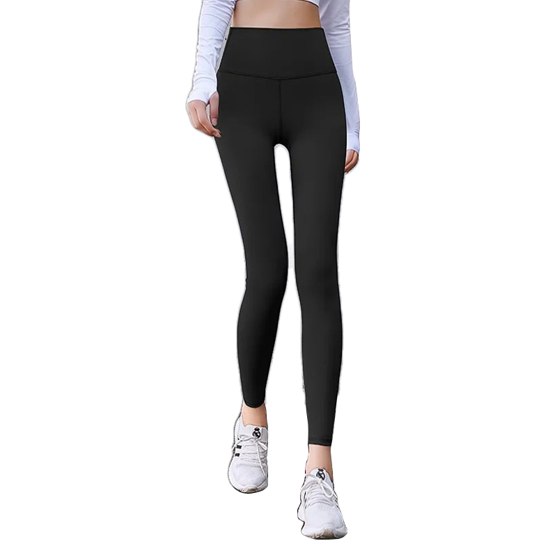 Quần Legging Nữ Cạp Cao Nâng Mông (Đen)