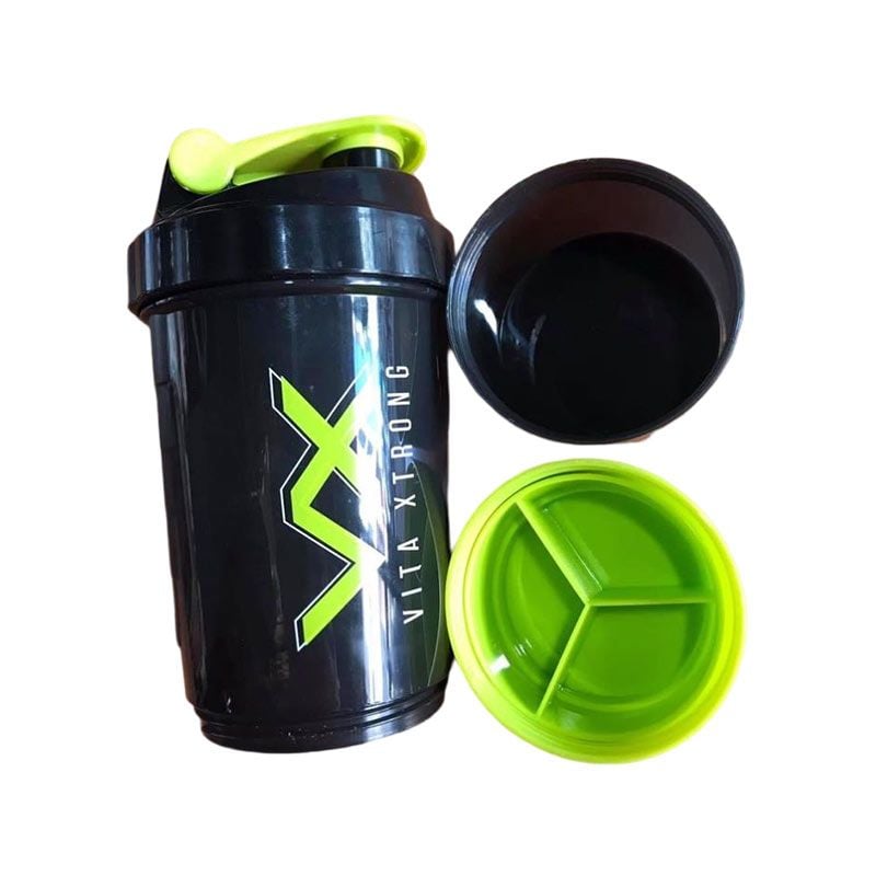 Bình Lắc Shaker 3 Ngăn 700ml (Đen)